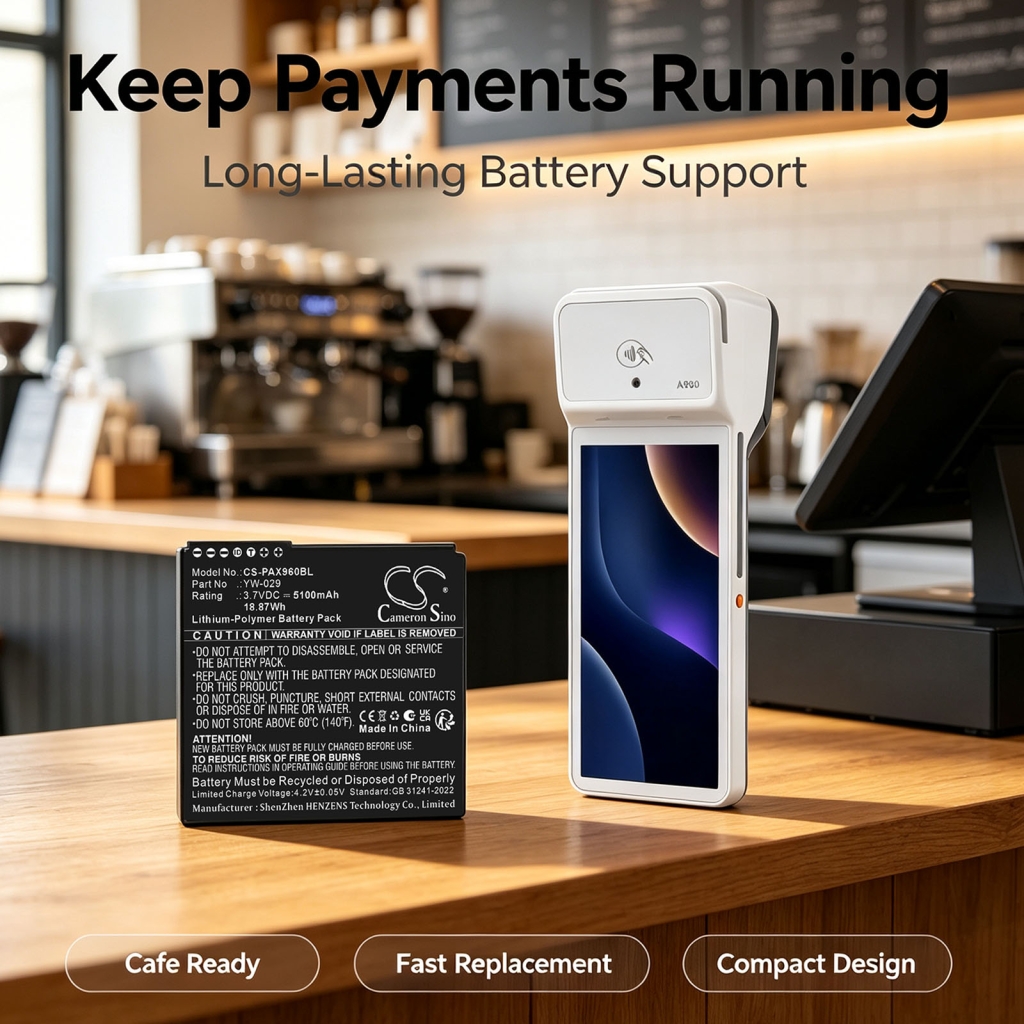 Batterijen compatibel met PAX A960 A960 CS-PAX960BL