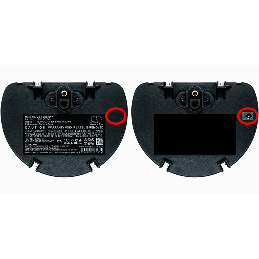 Batterijen voor stofzuigers Water tech CS-PBR900VX