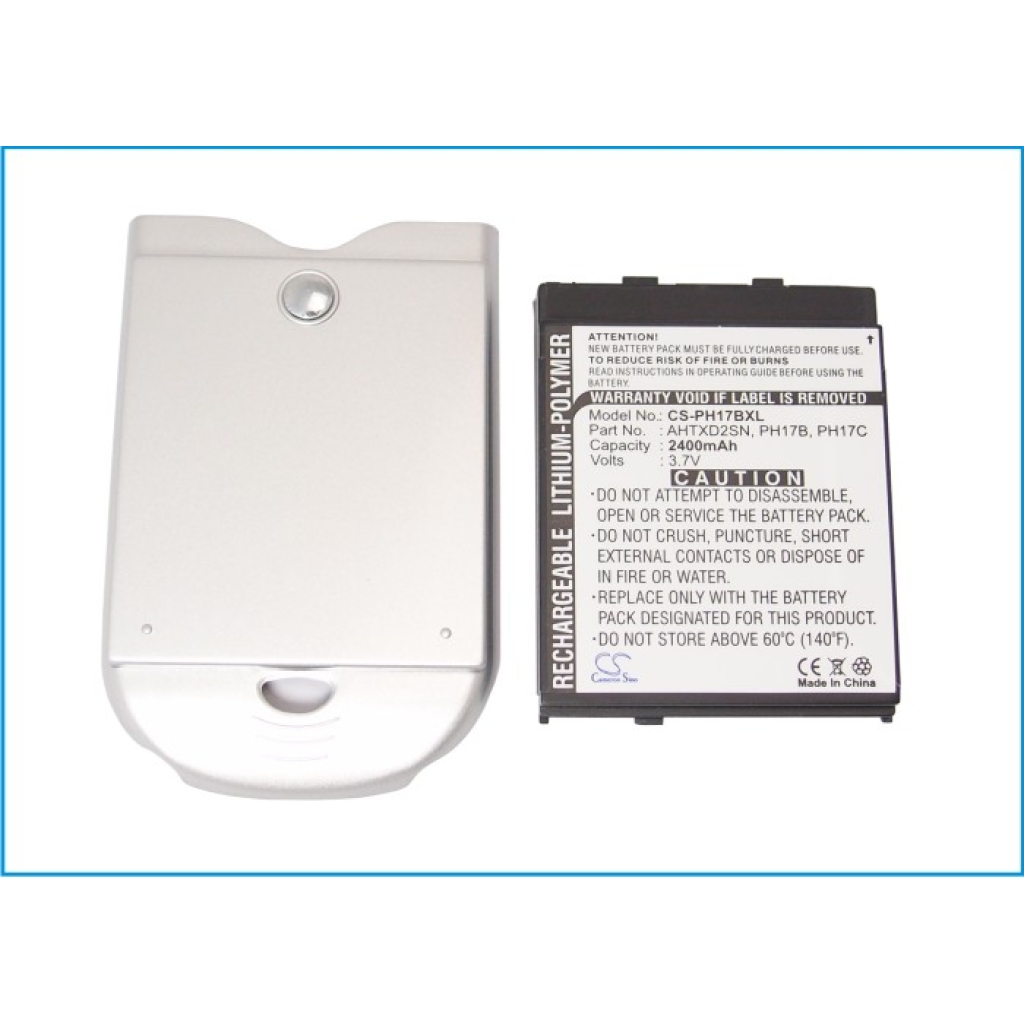 Batterij compatibel met Vodafone HTC AT&T O2 Orange T-Mobile DOPOD ERA i-Mate Krome MWG Qtek Telefonica Wallaby CS-PH17BXL