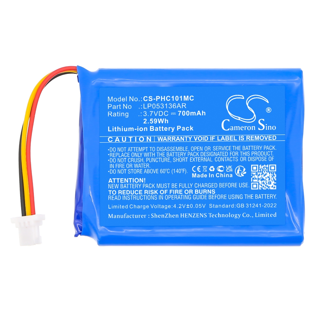 Batterij Vervangt LP053136AR