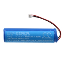 Remplacement de batterie compatible pour Philips 1S1PBL1865-2.6,NTA3459-4,NTA3460-4