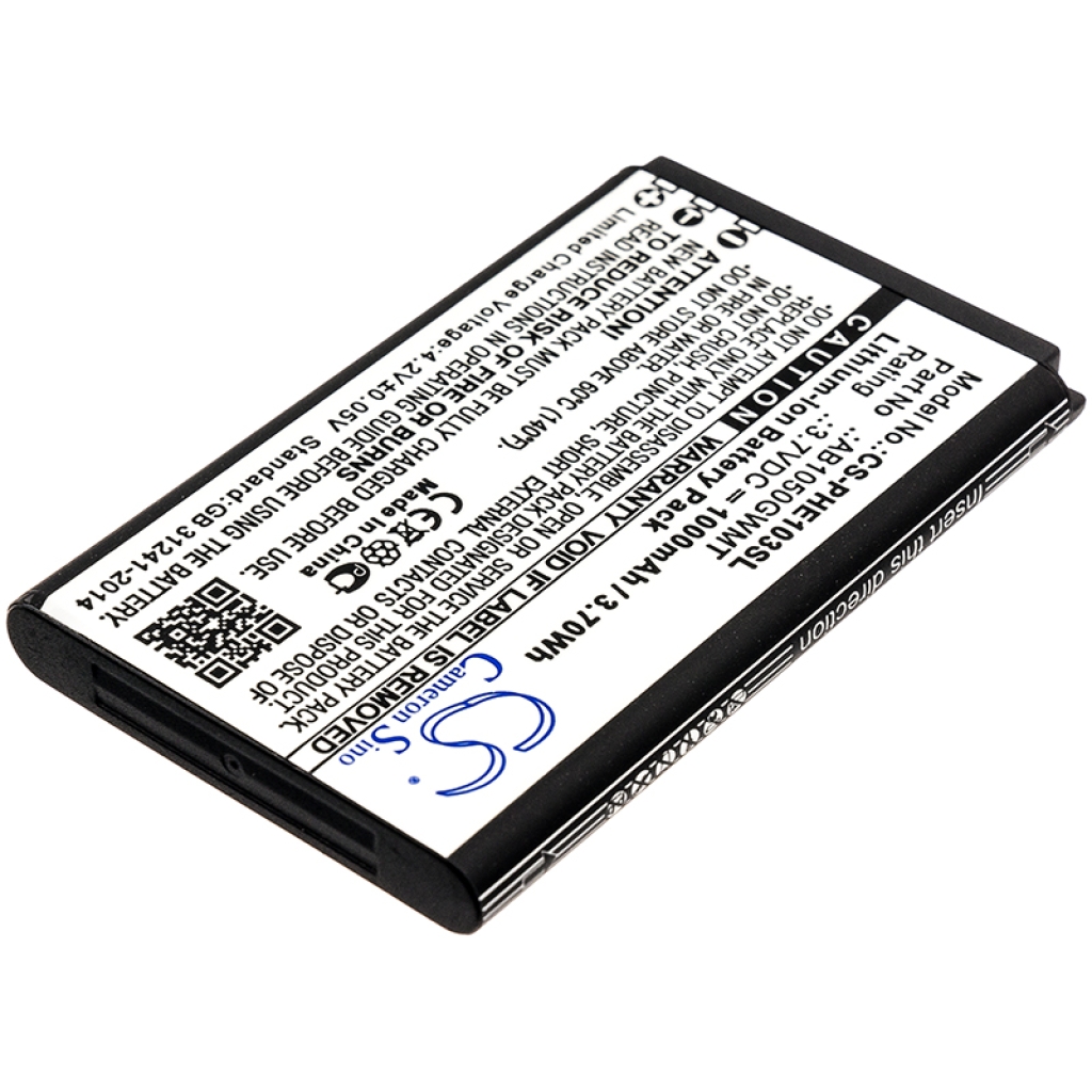 Batterij Vervangt AB1050GWMT