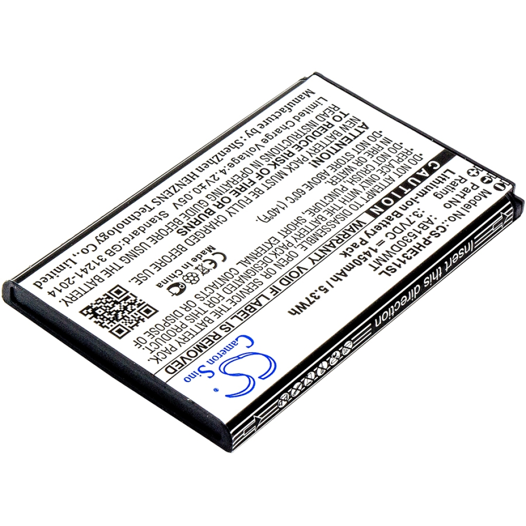 Batterij compatibel met Philips CS-PHE311SL