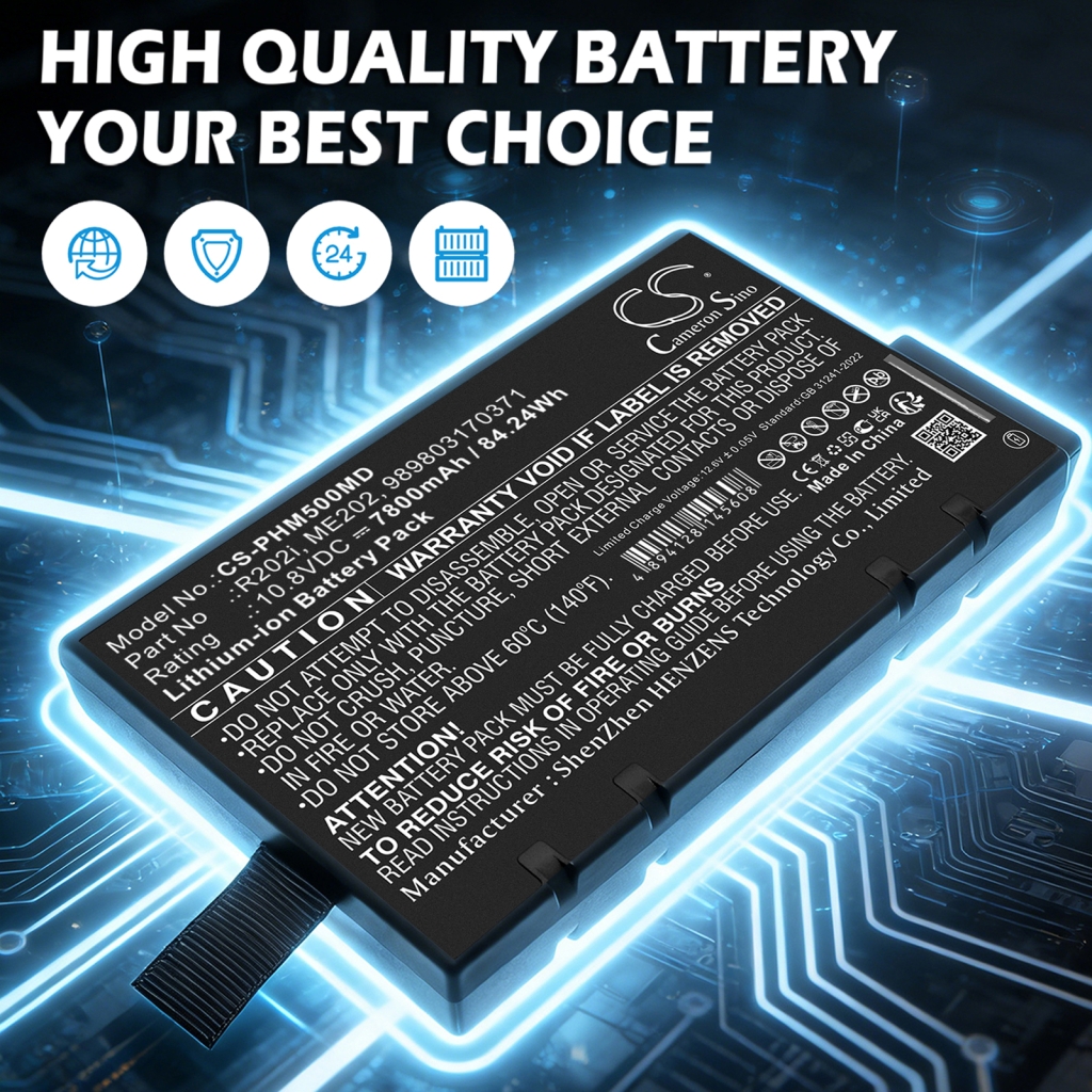 Batterij compatibel met Philips CS-PHM500MD