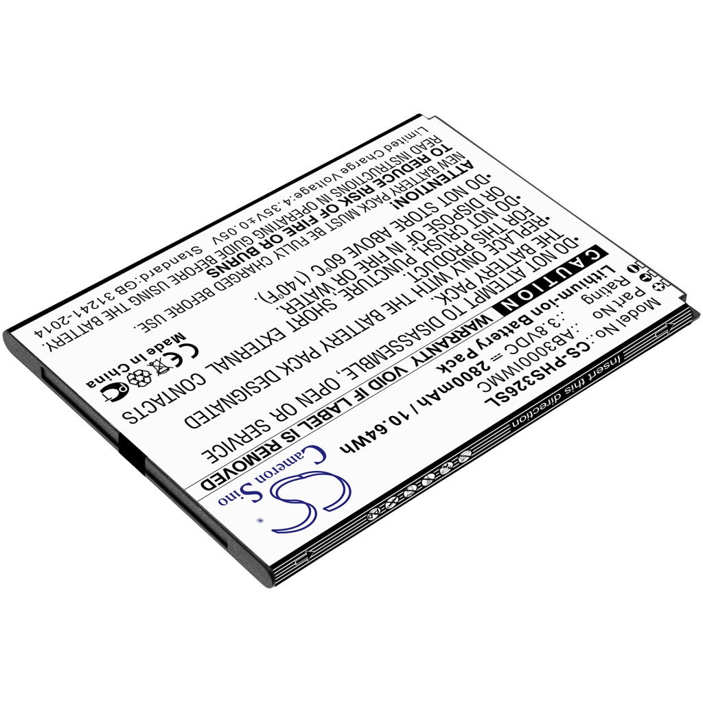 Batterij Vervangt AB3000IWMC