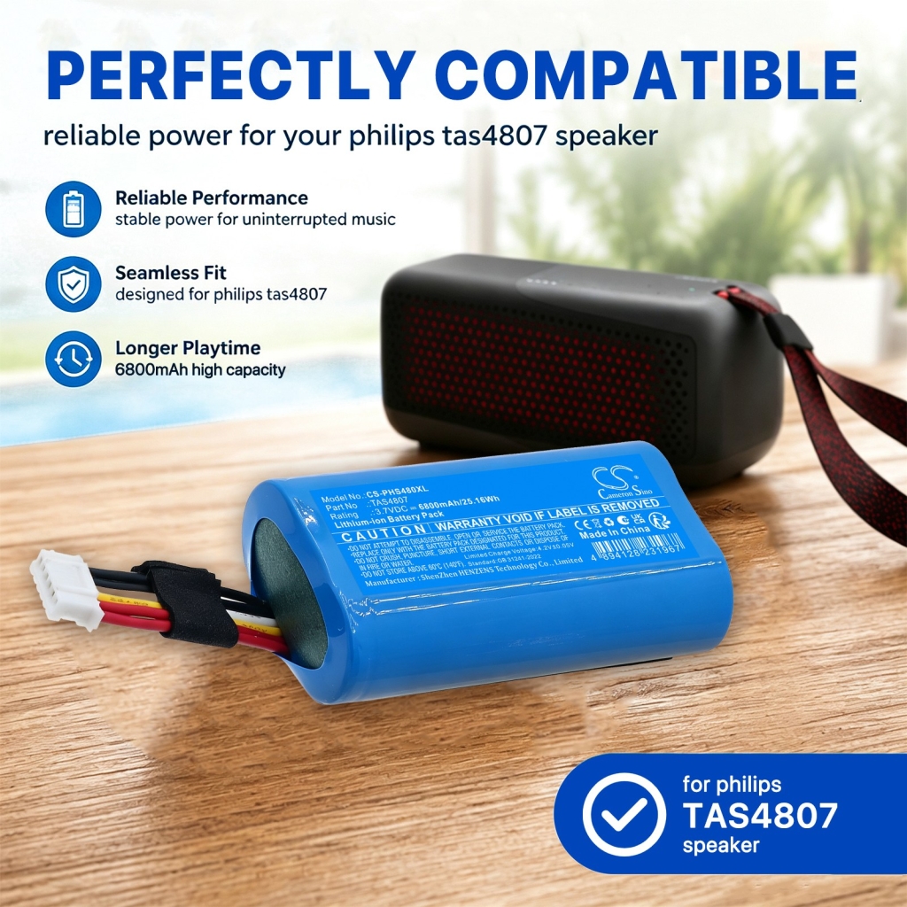 Batterij compatibel met Philips