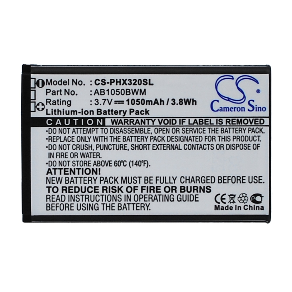 Batterij compatibel met Philips CS-PHX320SL