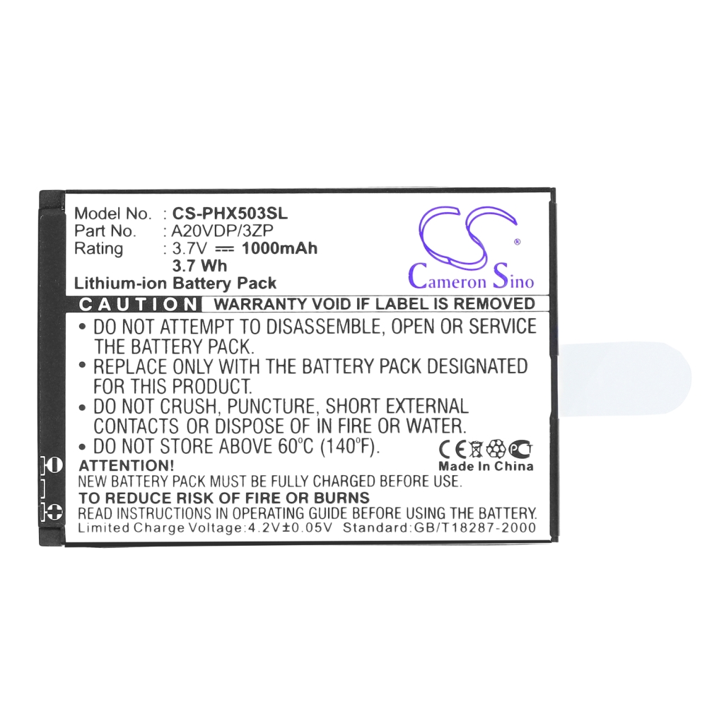 Batterij voor mobiele telefoon Philips CS-PHX503SL