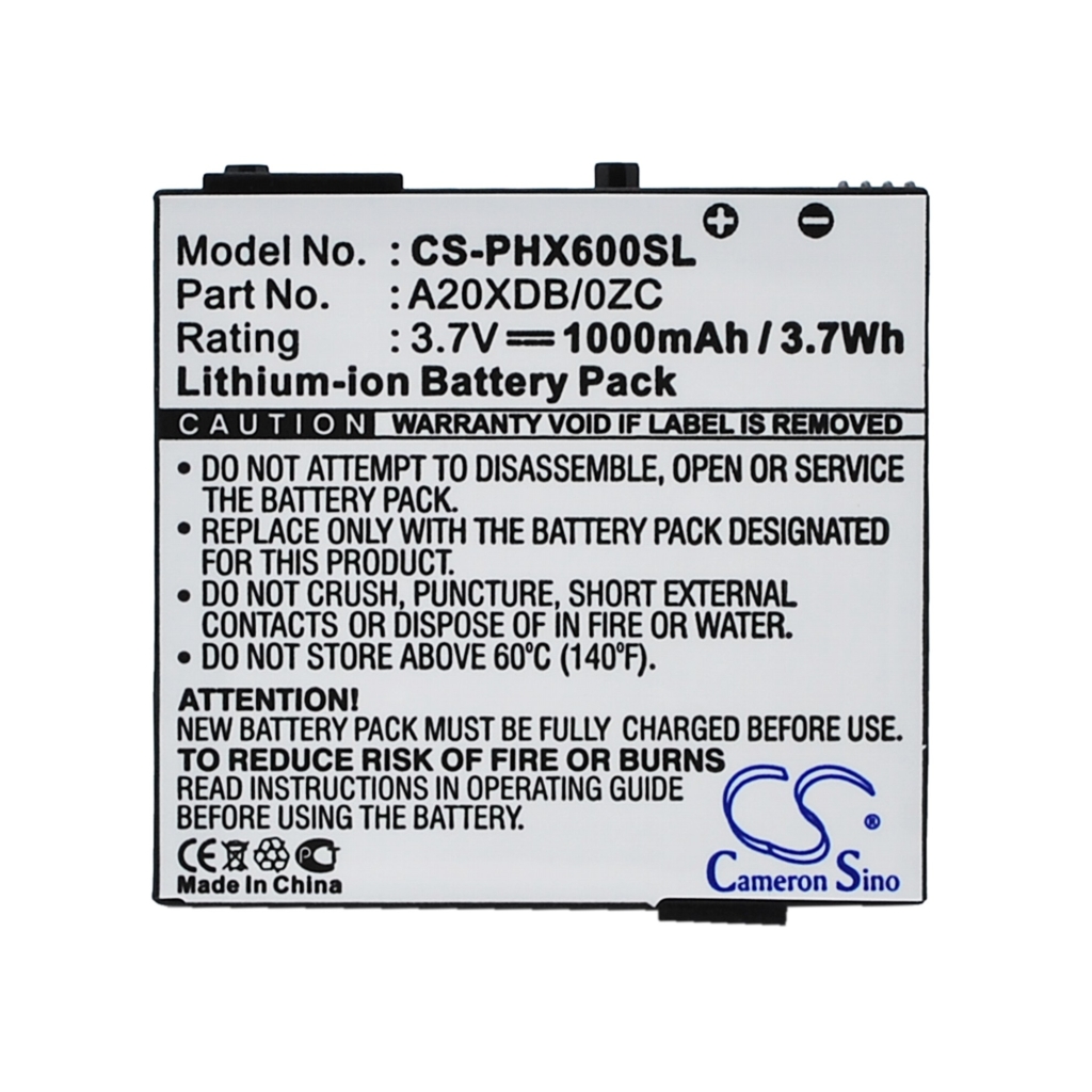 Compatibele batterijvervanging voor Philips A20XDB/0ZC