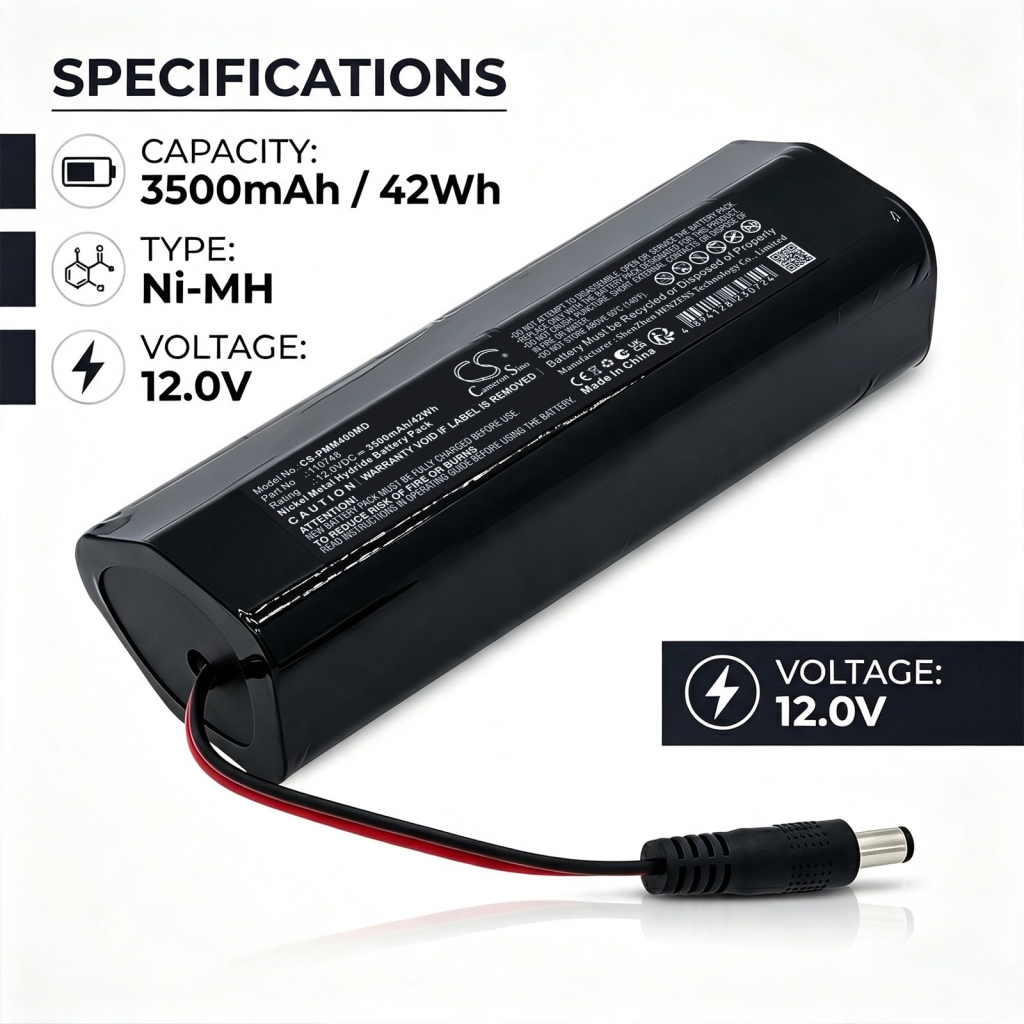 Batterijen compatibel met Primedic handyscan Metrax M400 CS-PMM400MD