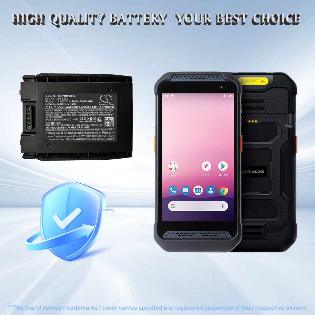 Batterij compatibel met Point mobile CS-PMM680BL