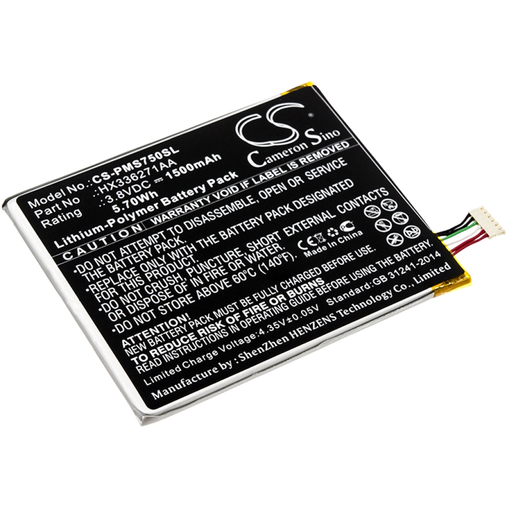 Batterie de téléphone portable Prestigio CS-PMS750SL