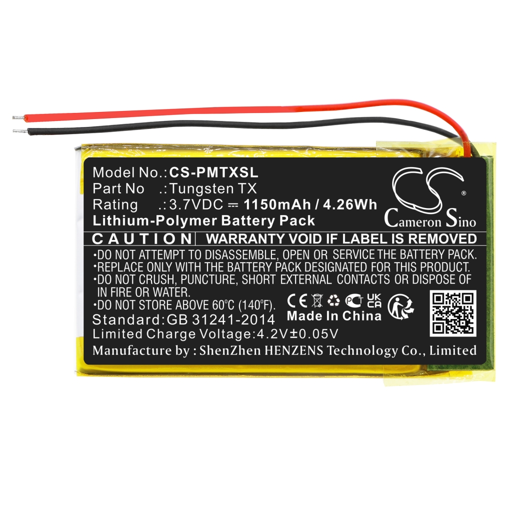 Remplacement de batterie compatible pour Palm 