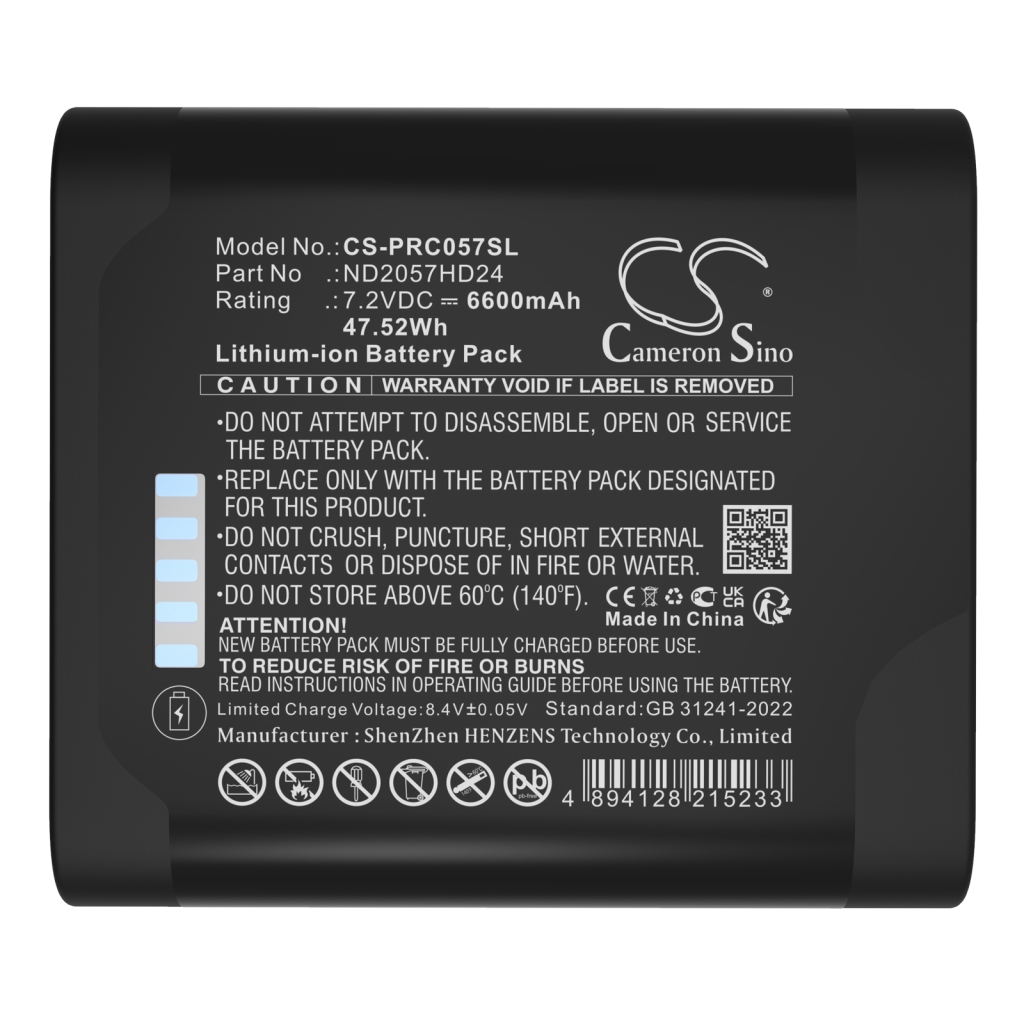 Batterijen Vervangt ND2057HD34