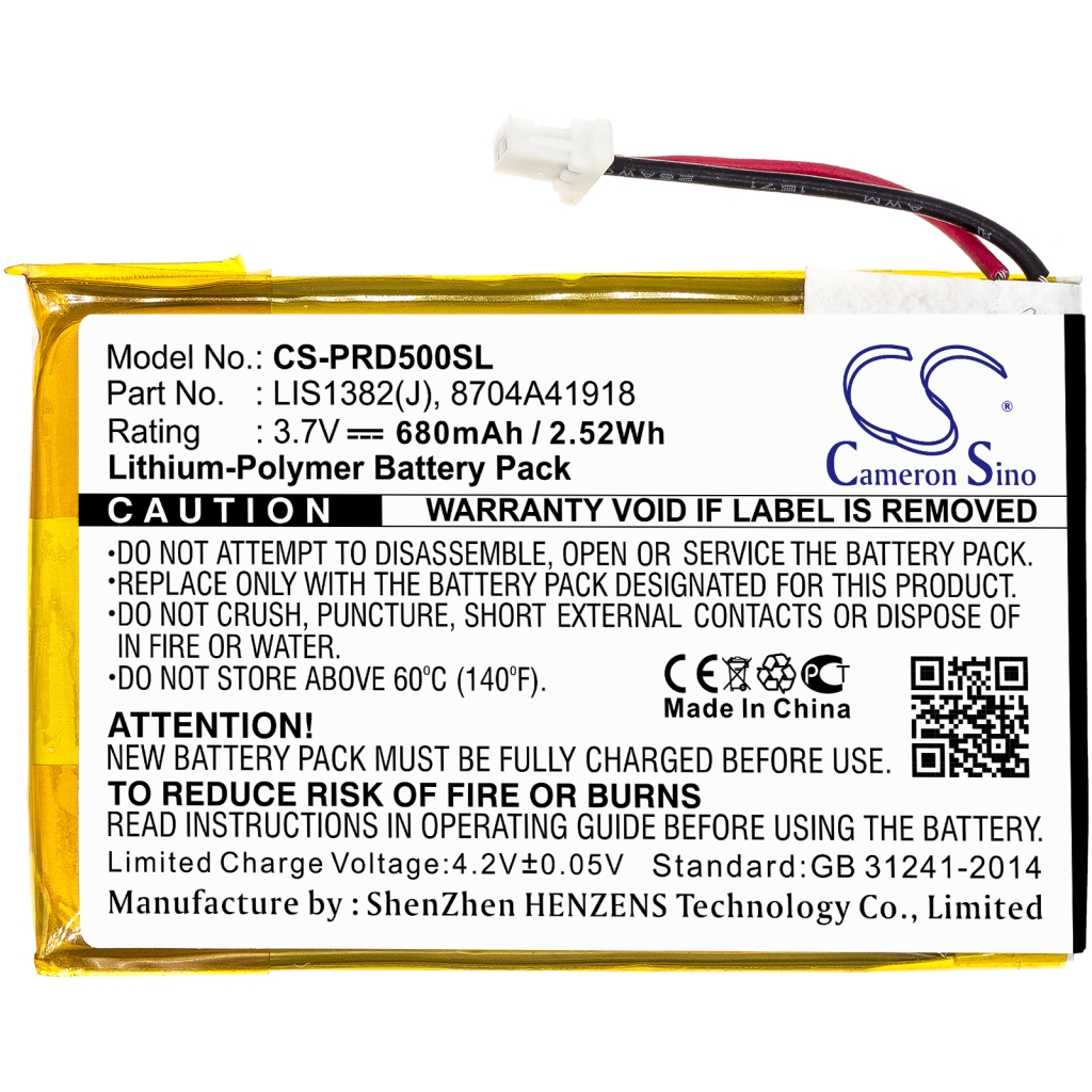 Batterijen Vervangt 8704A41918