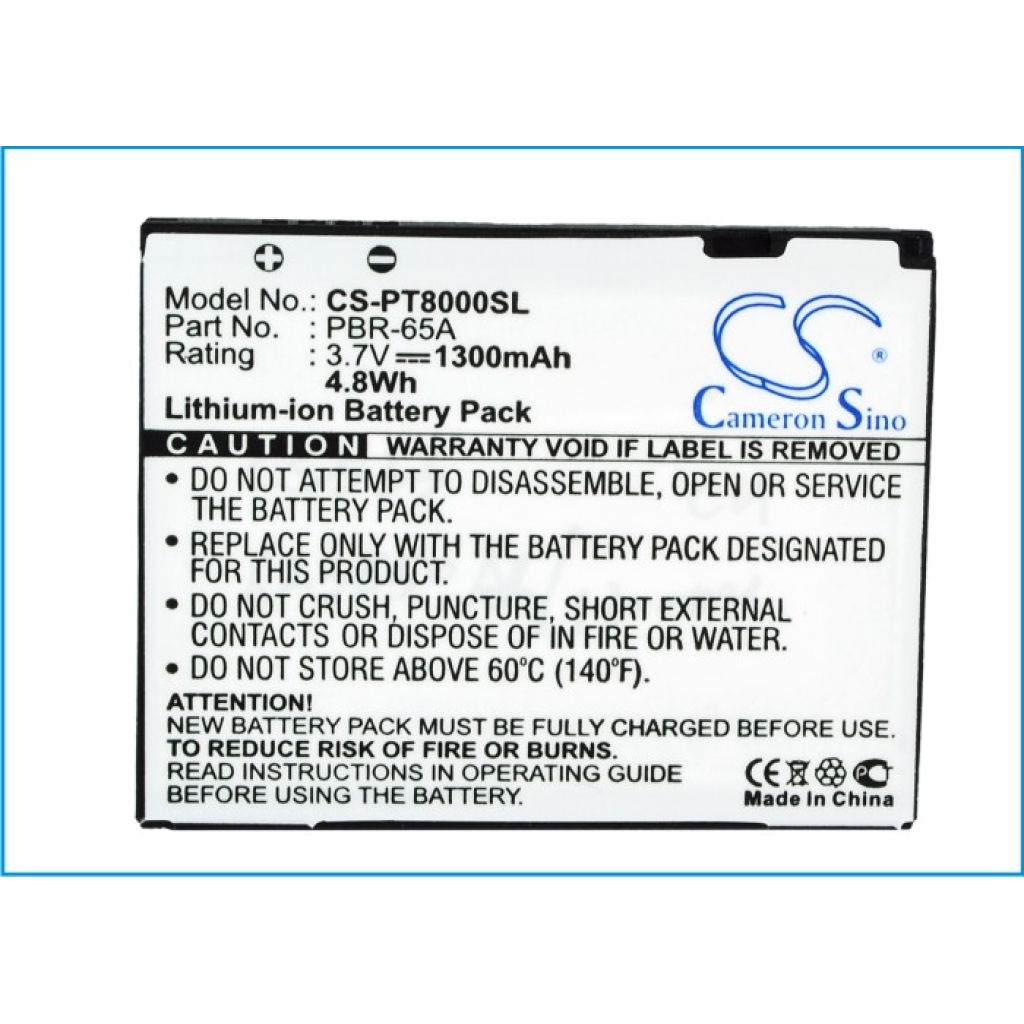 Batterij voor mobiele telefoon Pantech CS-PT8000SL
