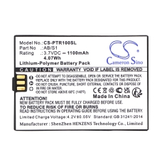 Compatibele batterijvervanging voor PROTEAR AB/S1 (BLACK VERSION)