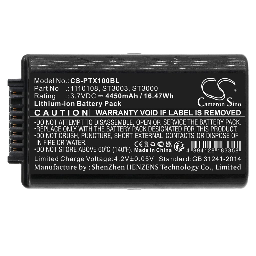 Batterij compatibel met PSION Zebra CS-PTX100BL