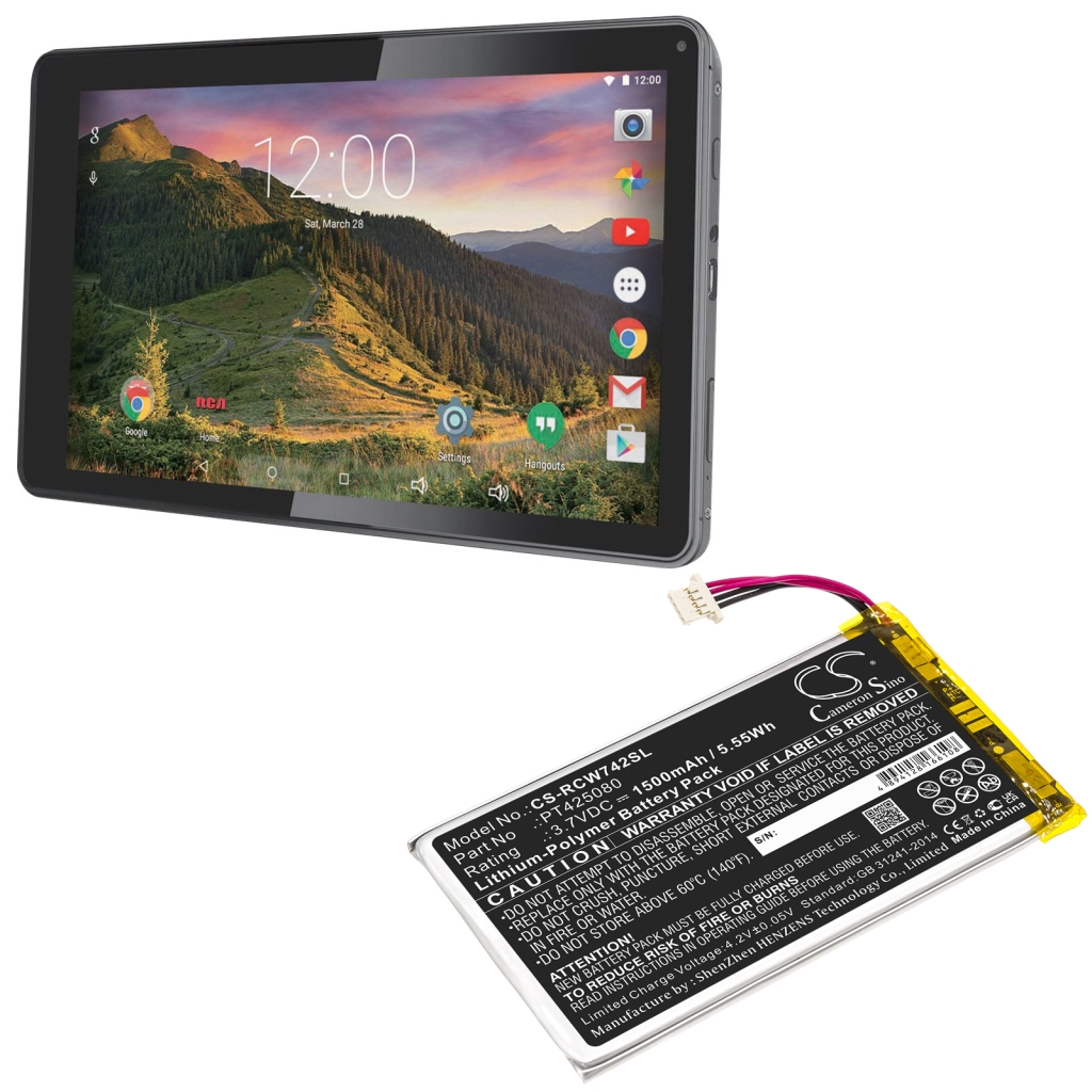 Compatibele batterijvervanging voor RCA PT425080