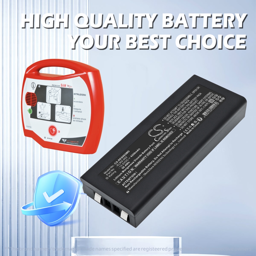 Batterij compatibel met Progetti CS-RES002MD