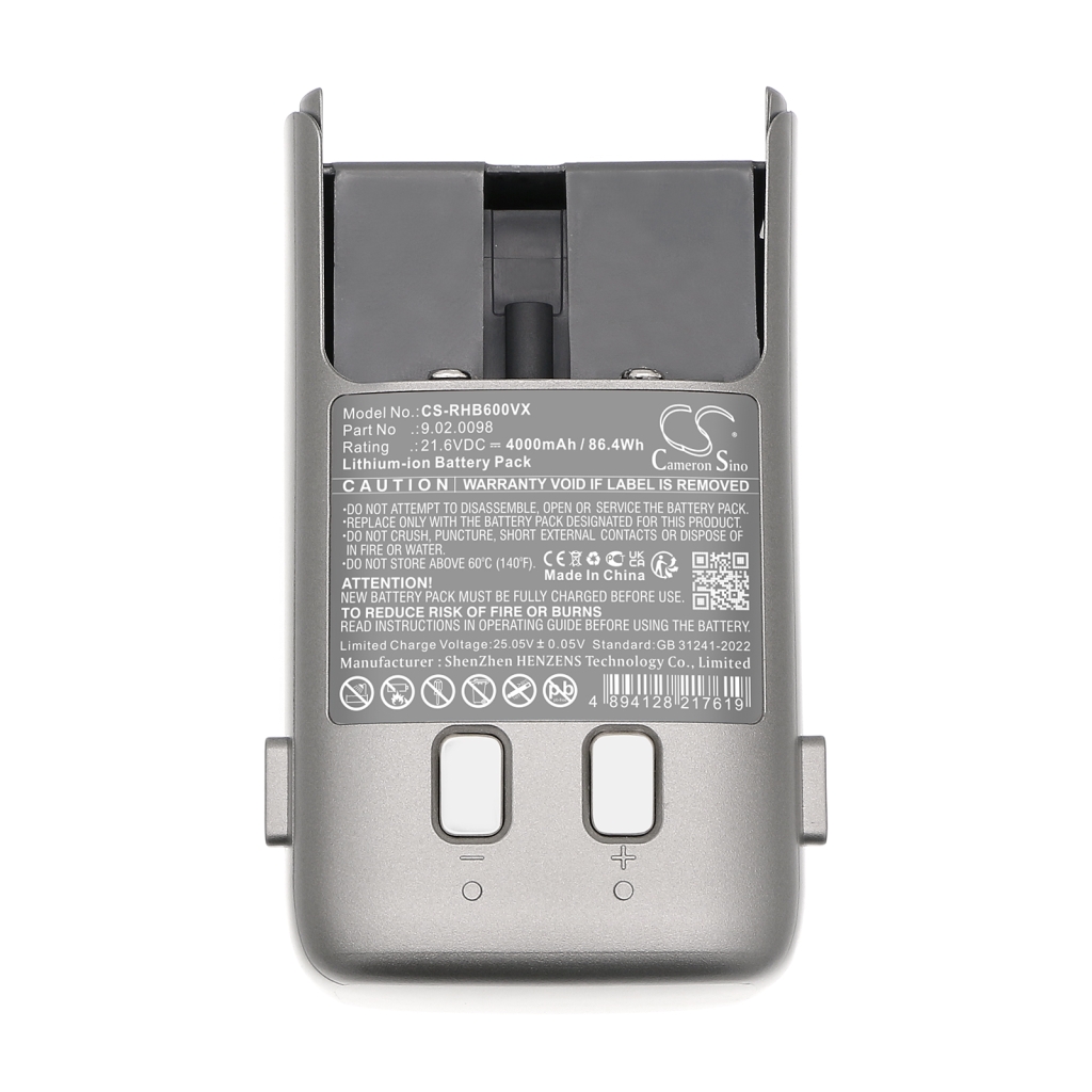 Batterijen voor stofzuigers Roborock CS-RHB600VX