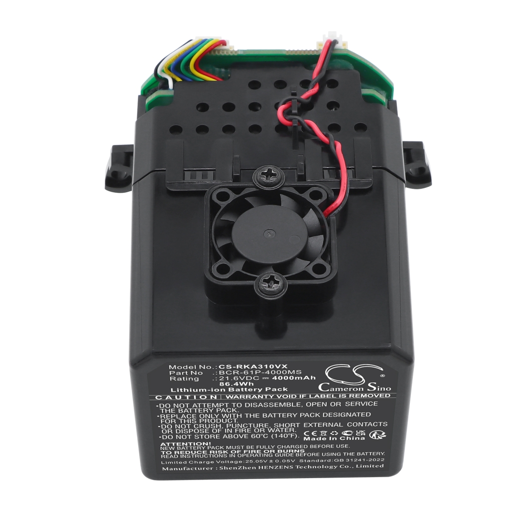 Batterijen Batterijen voor stofzuigers CS-RKA310VX