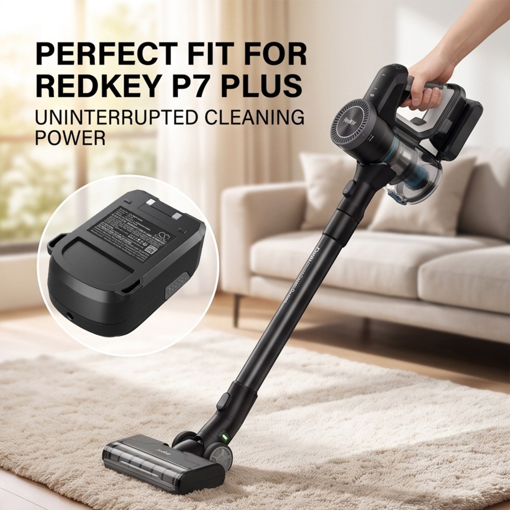 Batterijen compatibel met Redkey P7 Plus Plus Handheld Cordless Vacuum Cleaner CS-RKP710VX