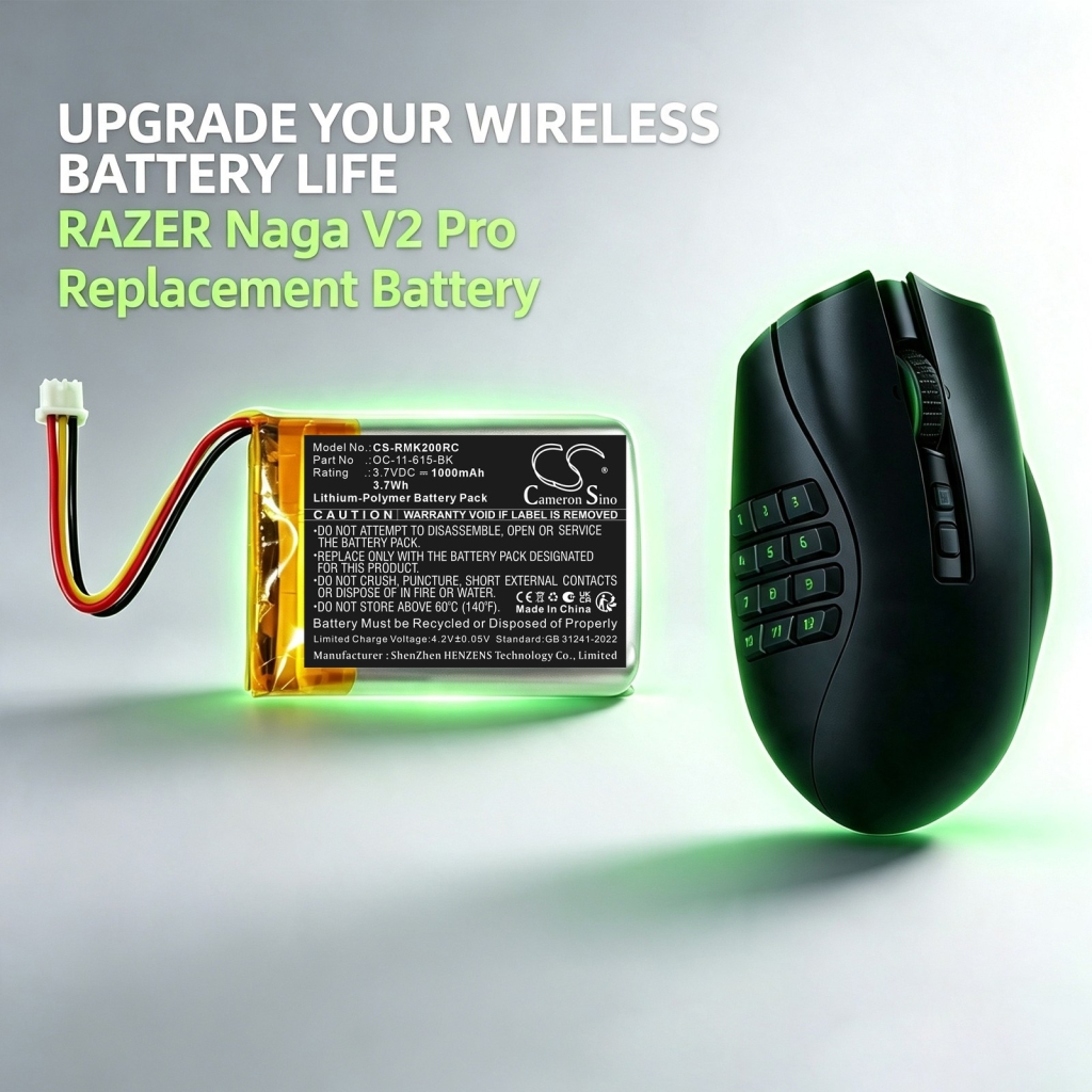 Batterij compatibel met Razer CS-RMK200RC