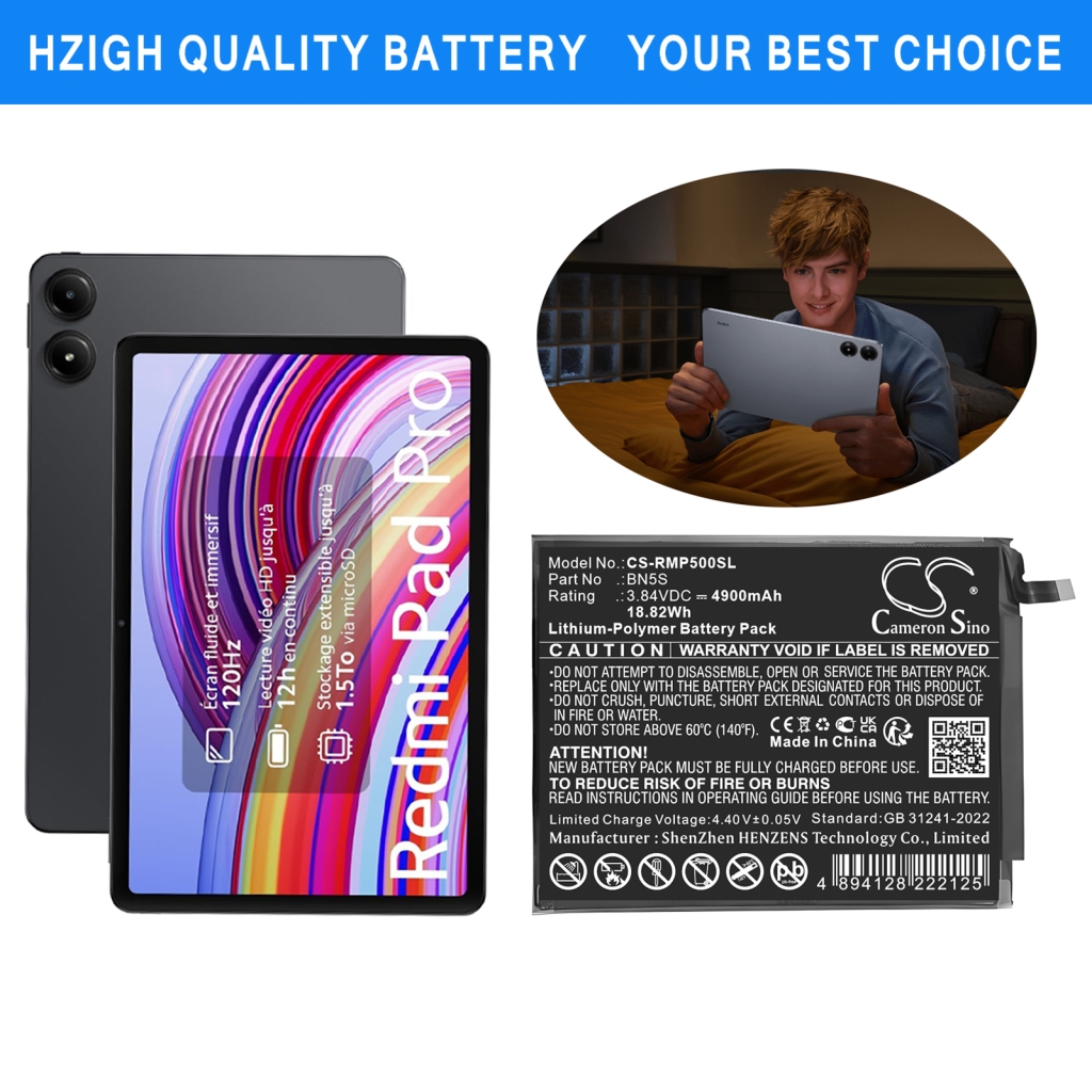 Batterij Vervangt BN5S
