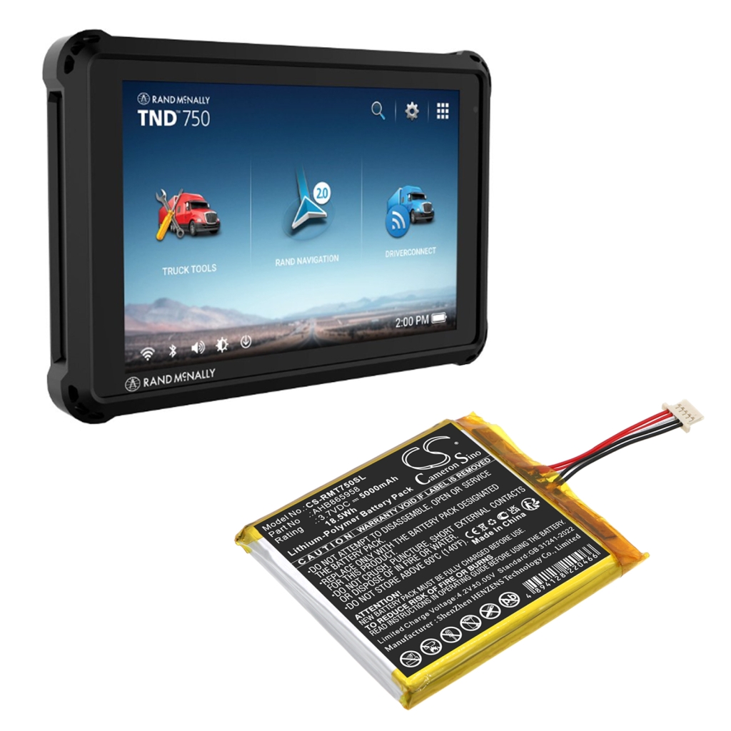 GPS, Navigator Batterij Rand mcnally CS-RMT750SL