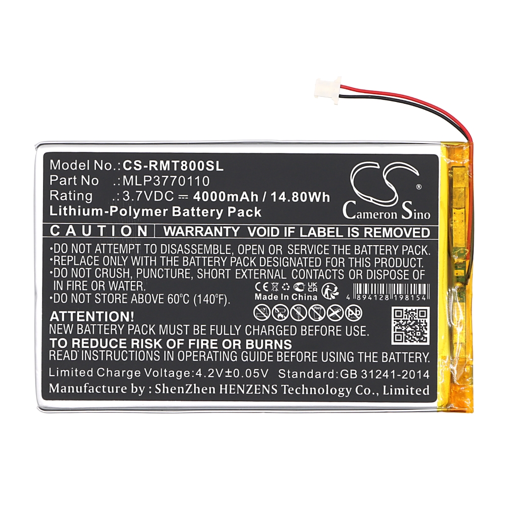 Batterijen Vervangt MLP3770110