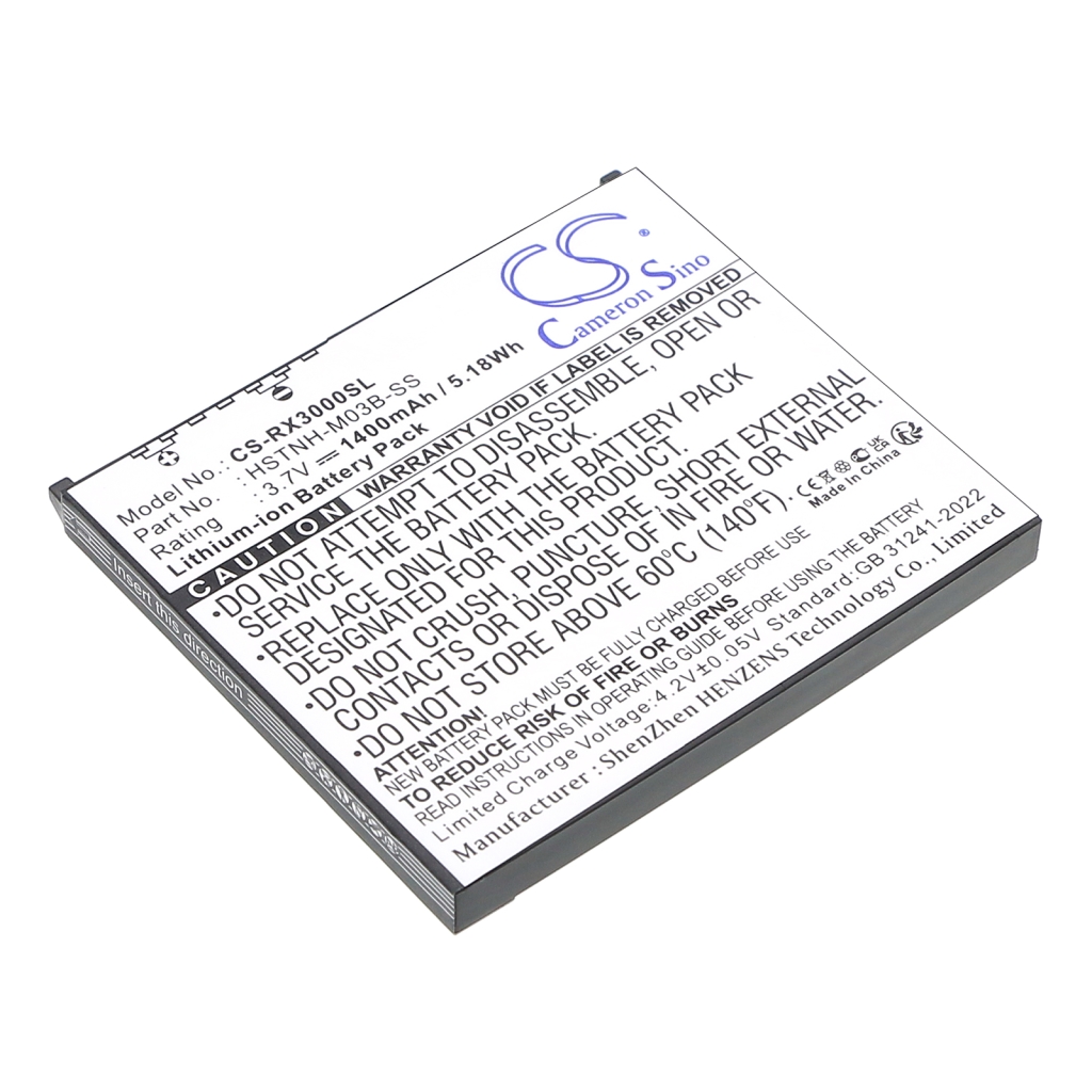 Tablette Batterie HP CS-RX3000SL