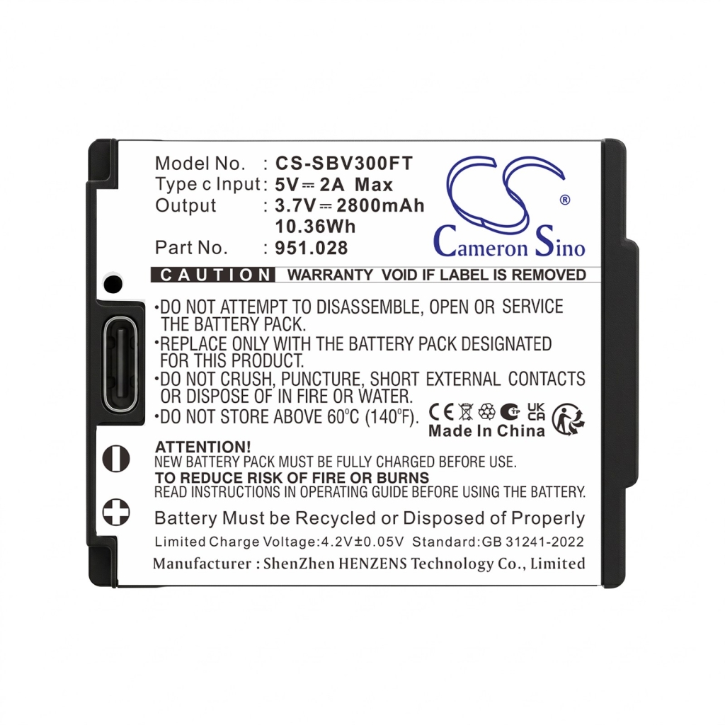 Batterij compatibel met Suprabeam CS-SBV300FT