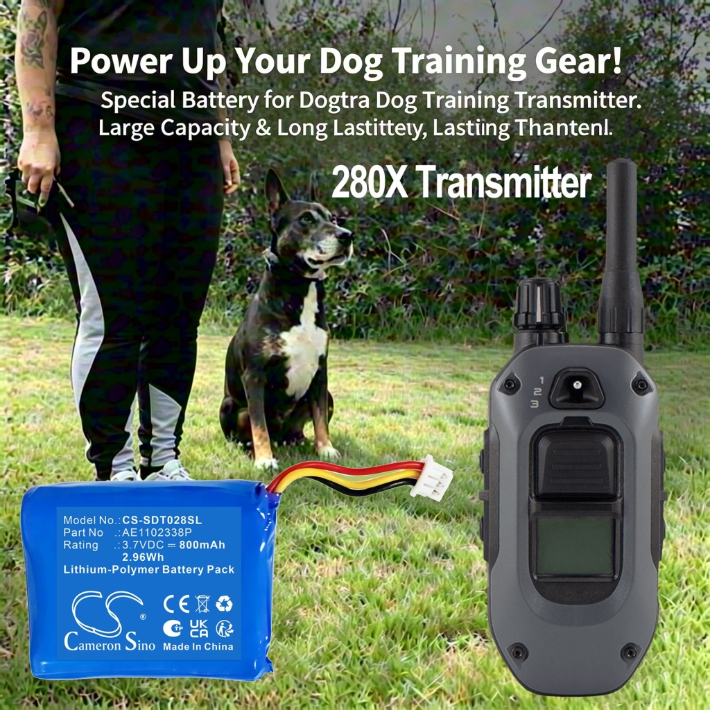 Batterij compatibel met Dogtra CS-SDT028SL