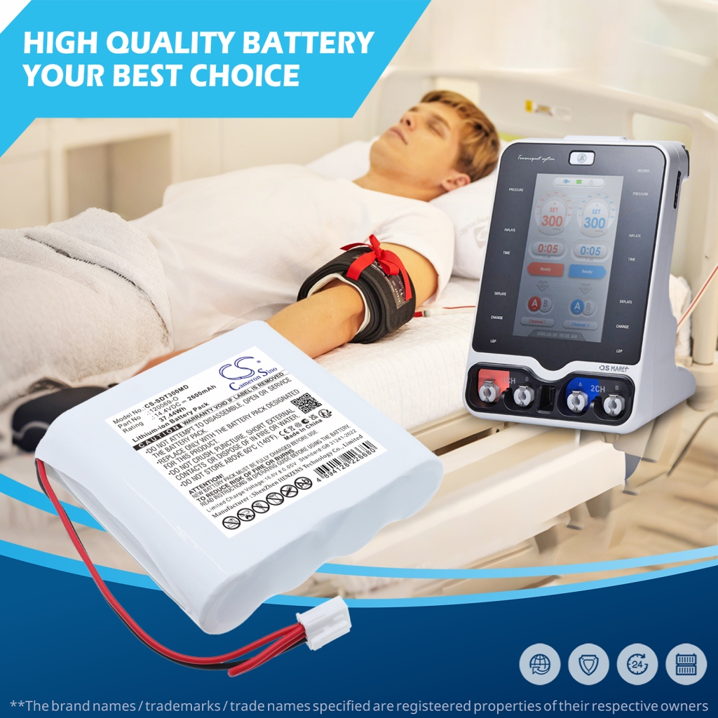 Batterij compatibel met Spengler CS-SDT300MD