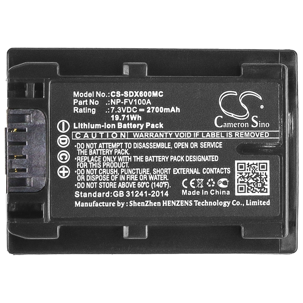 Camera Battery Sony HDR-PJ620