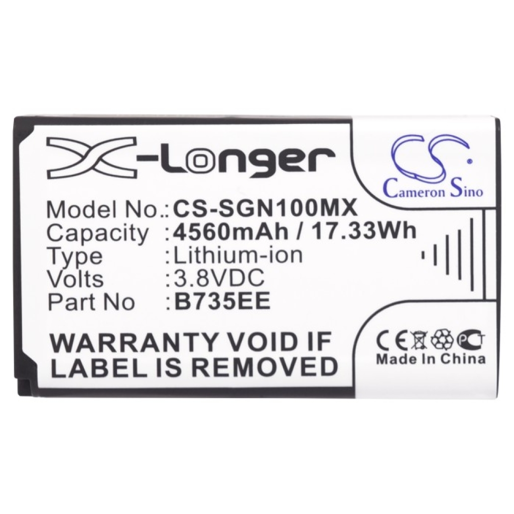 Batterij compatibel met Samsung CS-SGN100MX