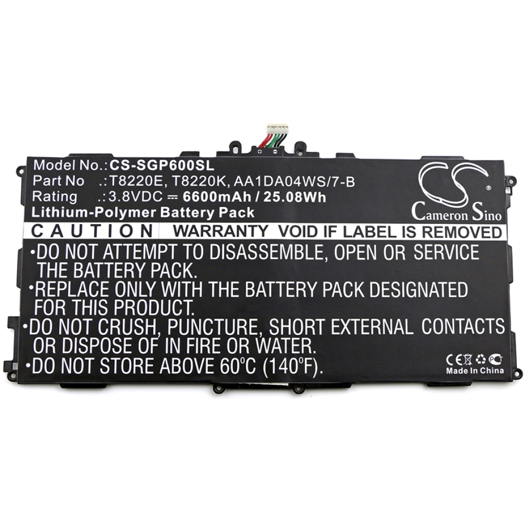 Batterij Vervangt T8220E