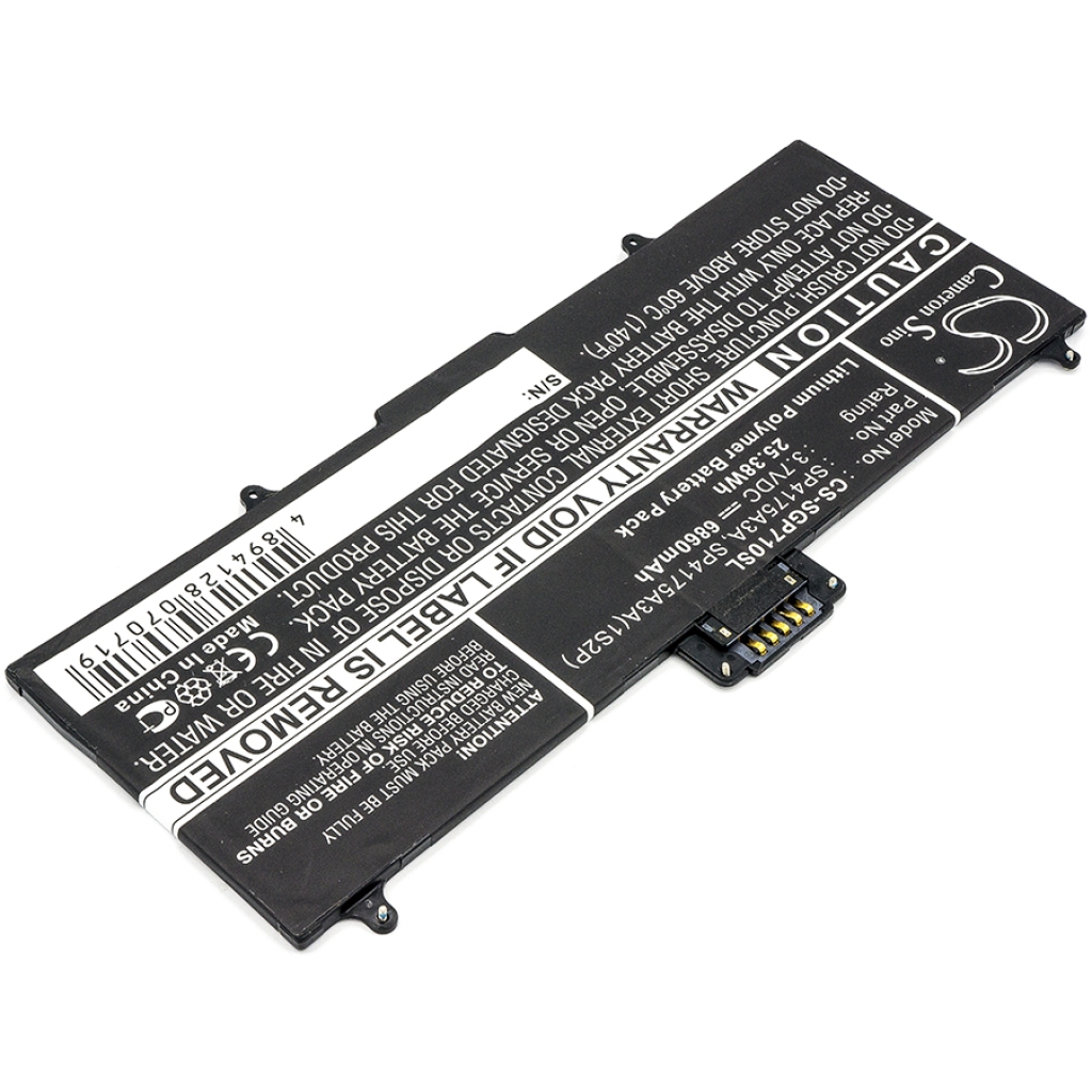 Batterijen compatibel met Samsung Galaxy Tab 10.1 CS-SGP710SL