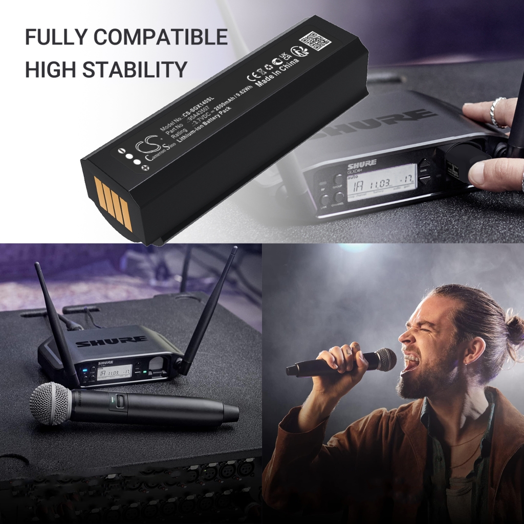 Batterie du micro Shure CS-SGX140SL