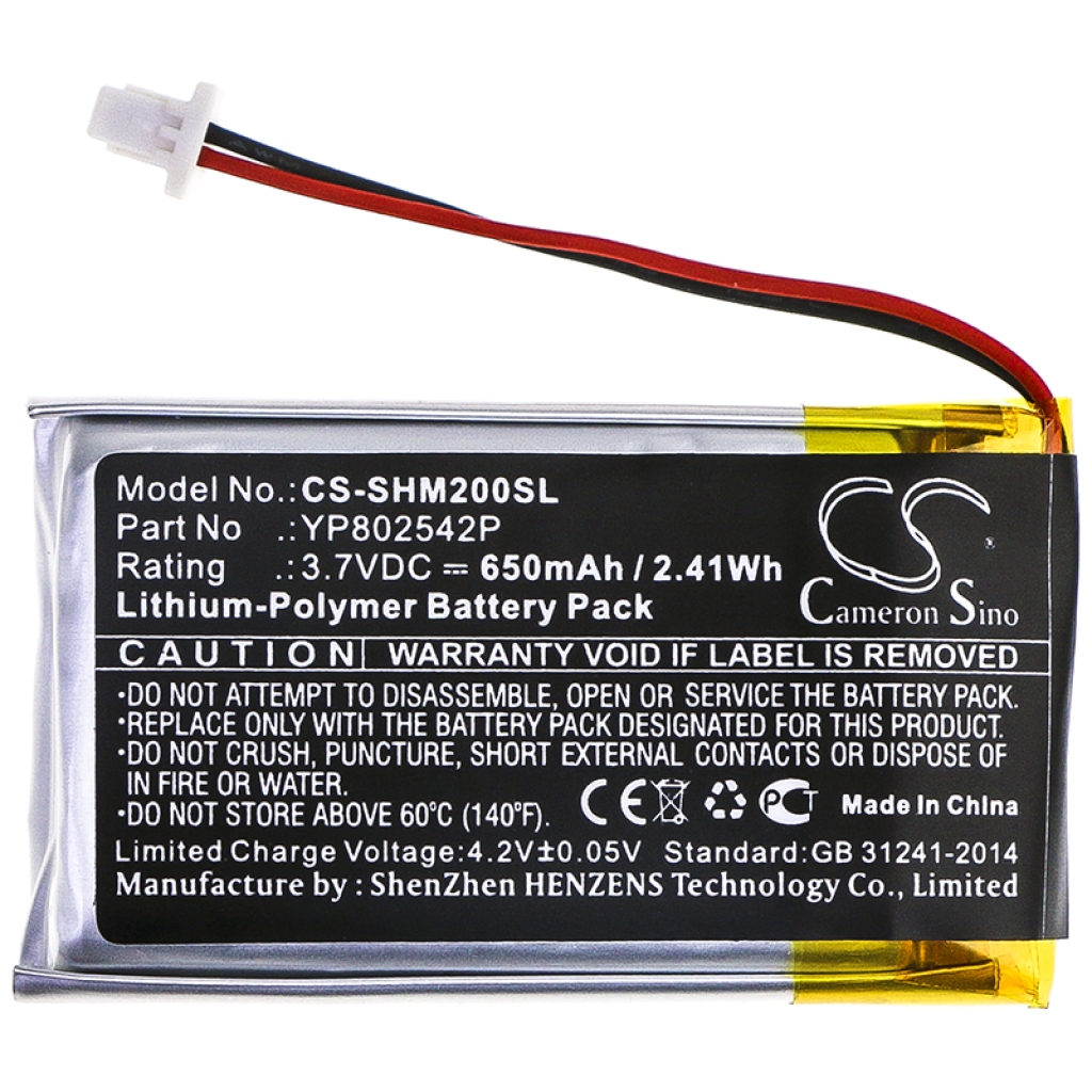 Batterijen Vervangt YP802542P