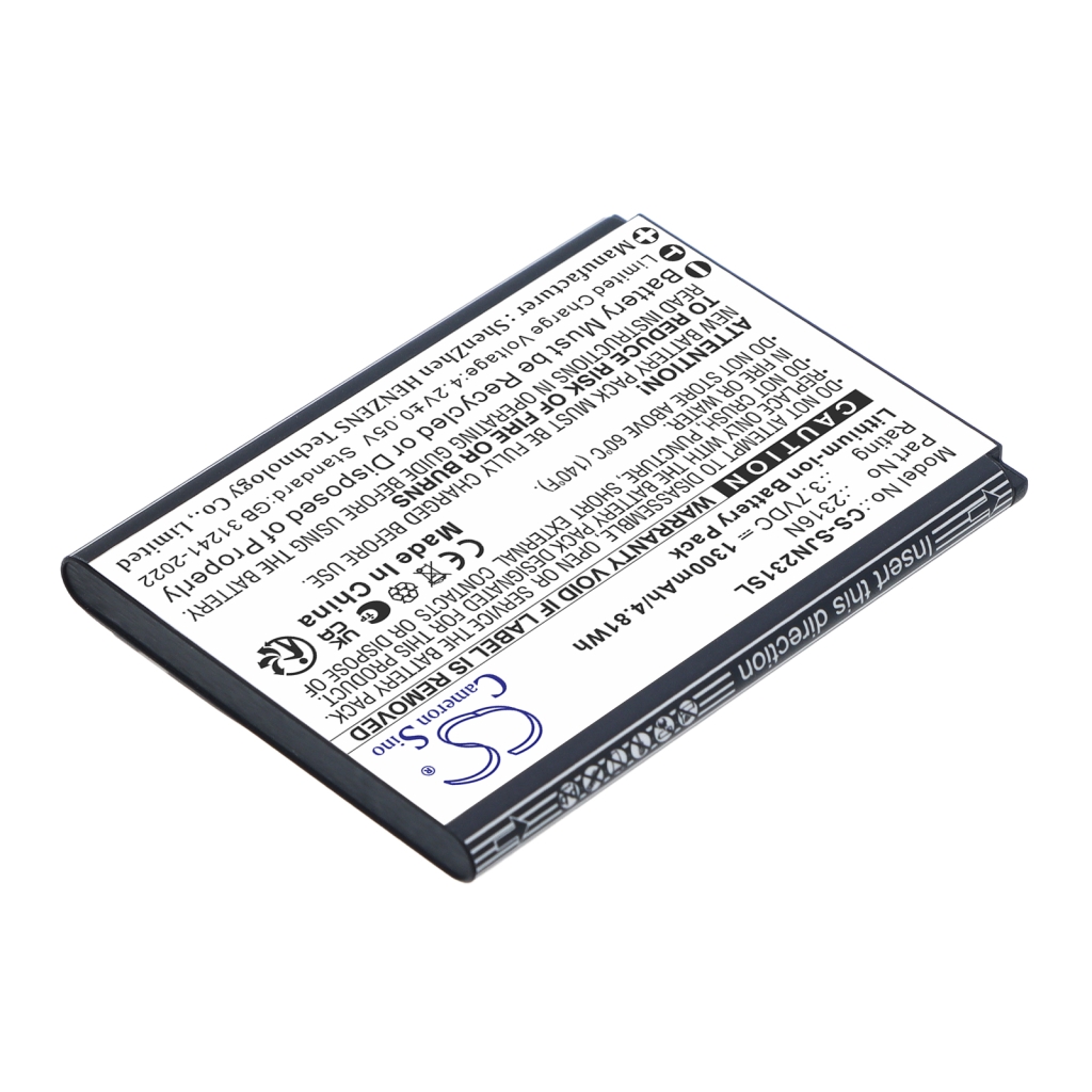 Batterijen compatibel met SPC Jasper 2 4G 2316N 2327N CS-SJN231SL
