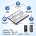 Batterijen compatibel met SPC Jasper 2 4G 2316N 2327N CS-SJN231SL
