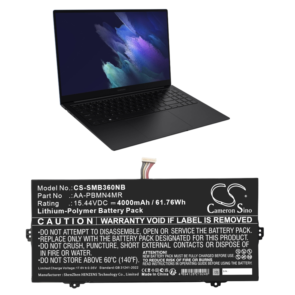 Batterie pour ordinateur portable Samsung CS-SMB360NB