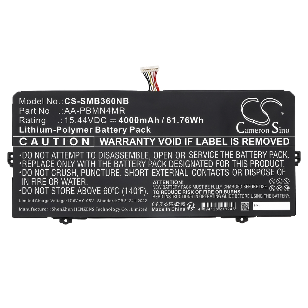 Notebook batterij Samsung CS-SMB360NB