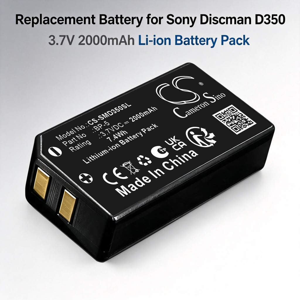 Batterijen compatibel met Sony Discman D310 CD player D350 CD player CS-SMD350SL