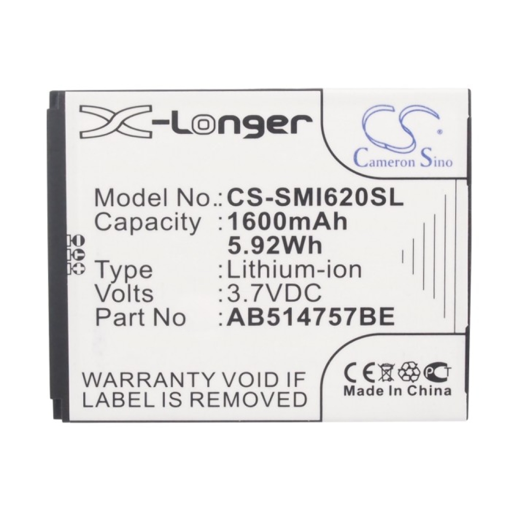 Batterie de téléphone portable Samsung CS-SMI620SL