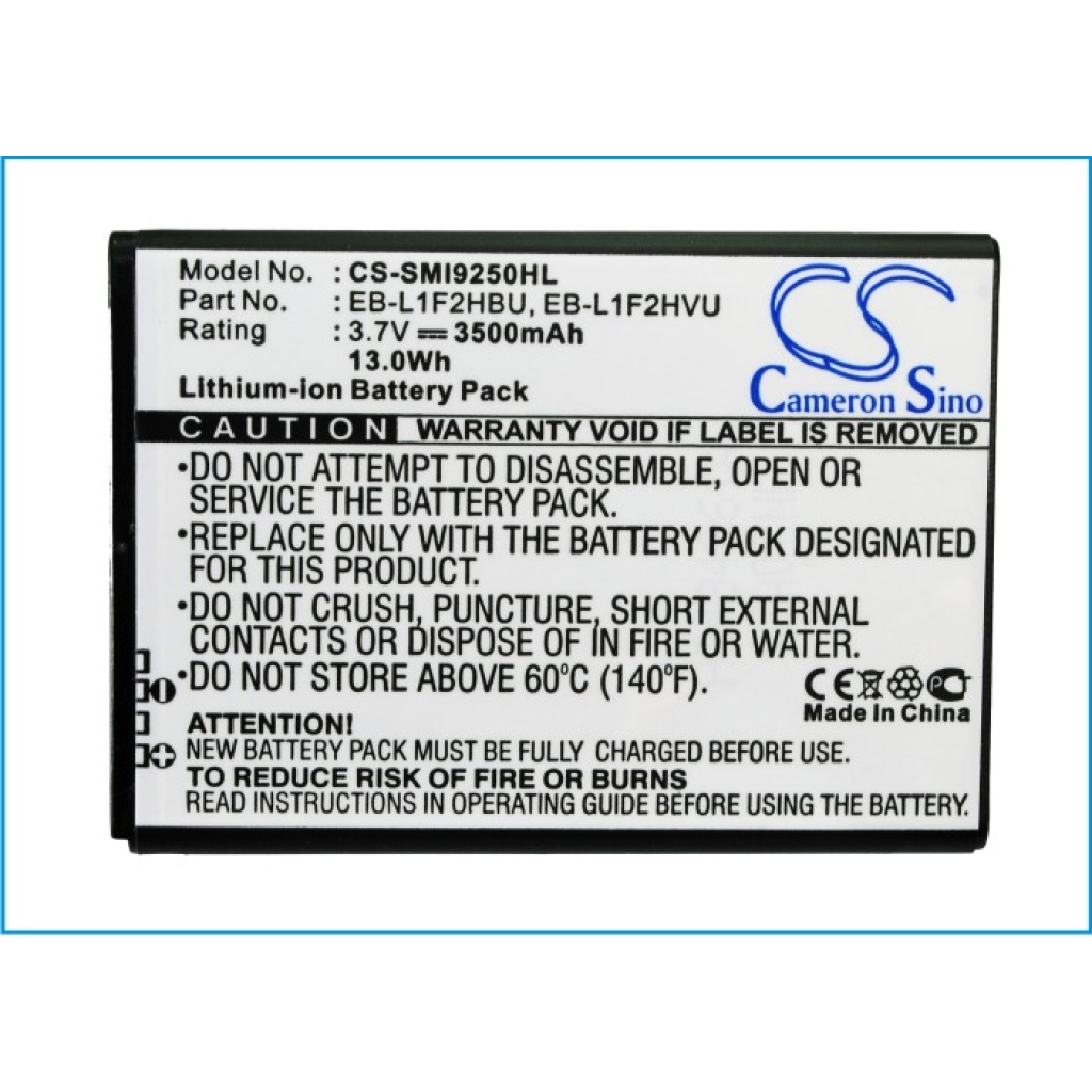 Batterie de téléphone portable Samsung CS-SMI9250HL