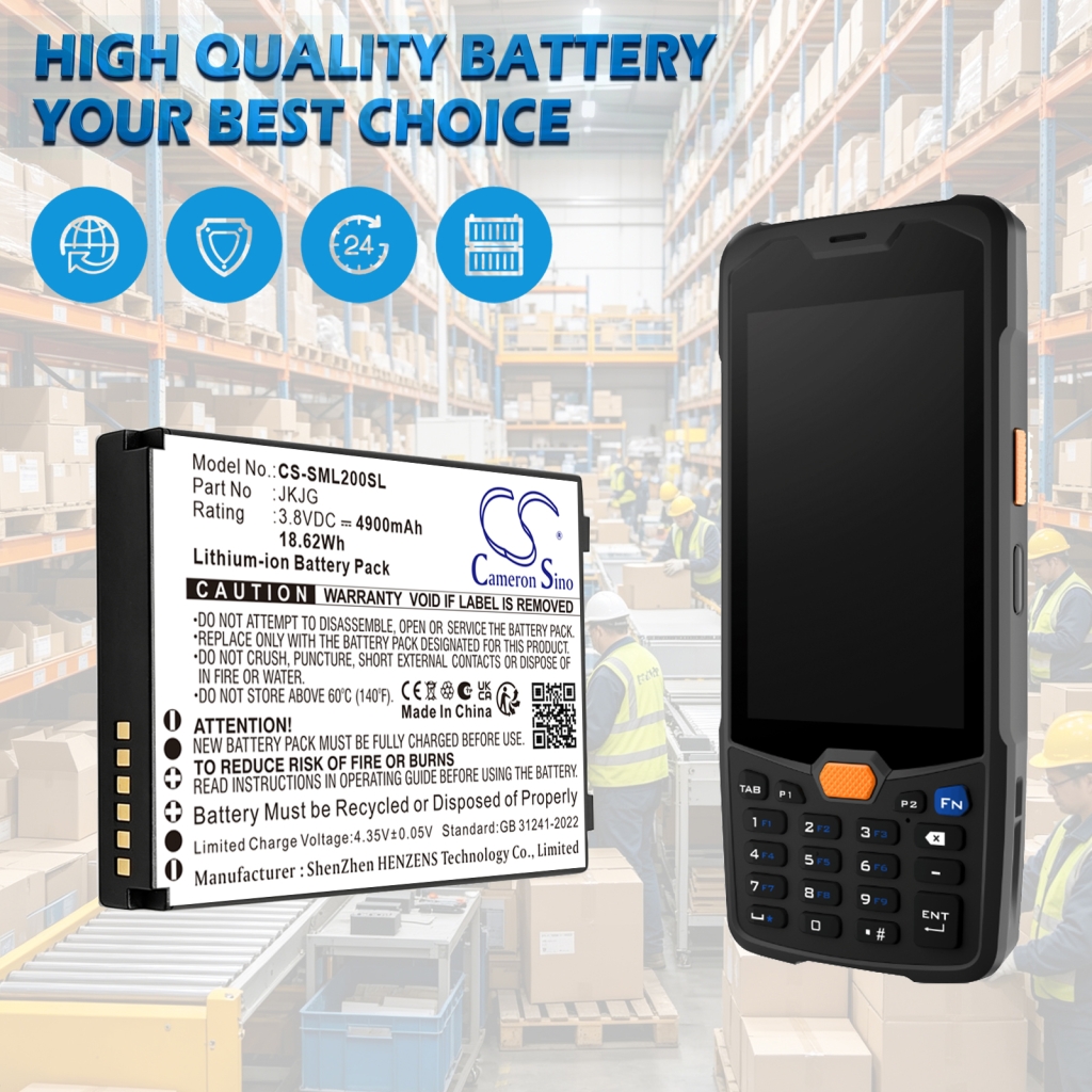 Batterij compatibel met Sunmi CS-SML200SL