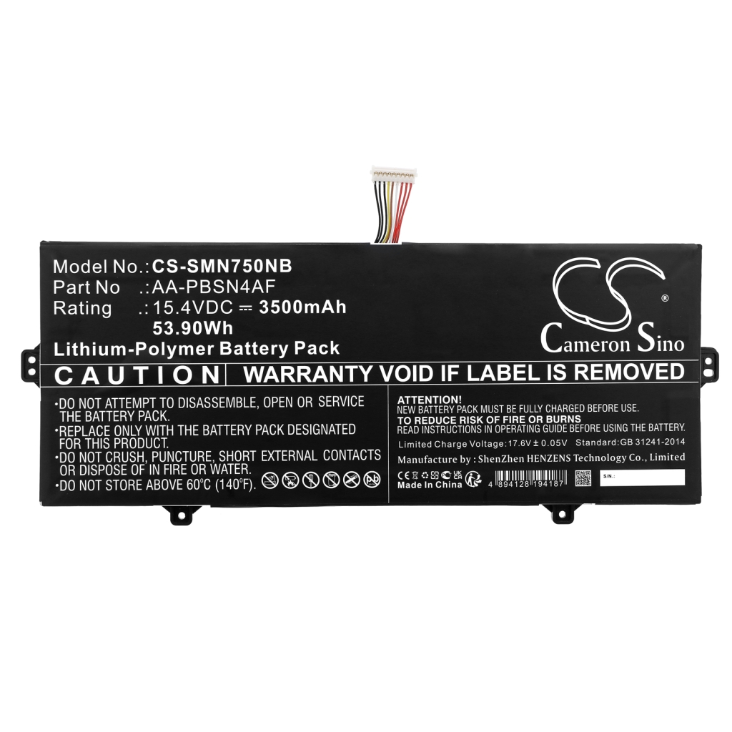 Notebook batterij Samsung NT930SBE-K716A